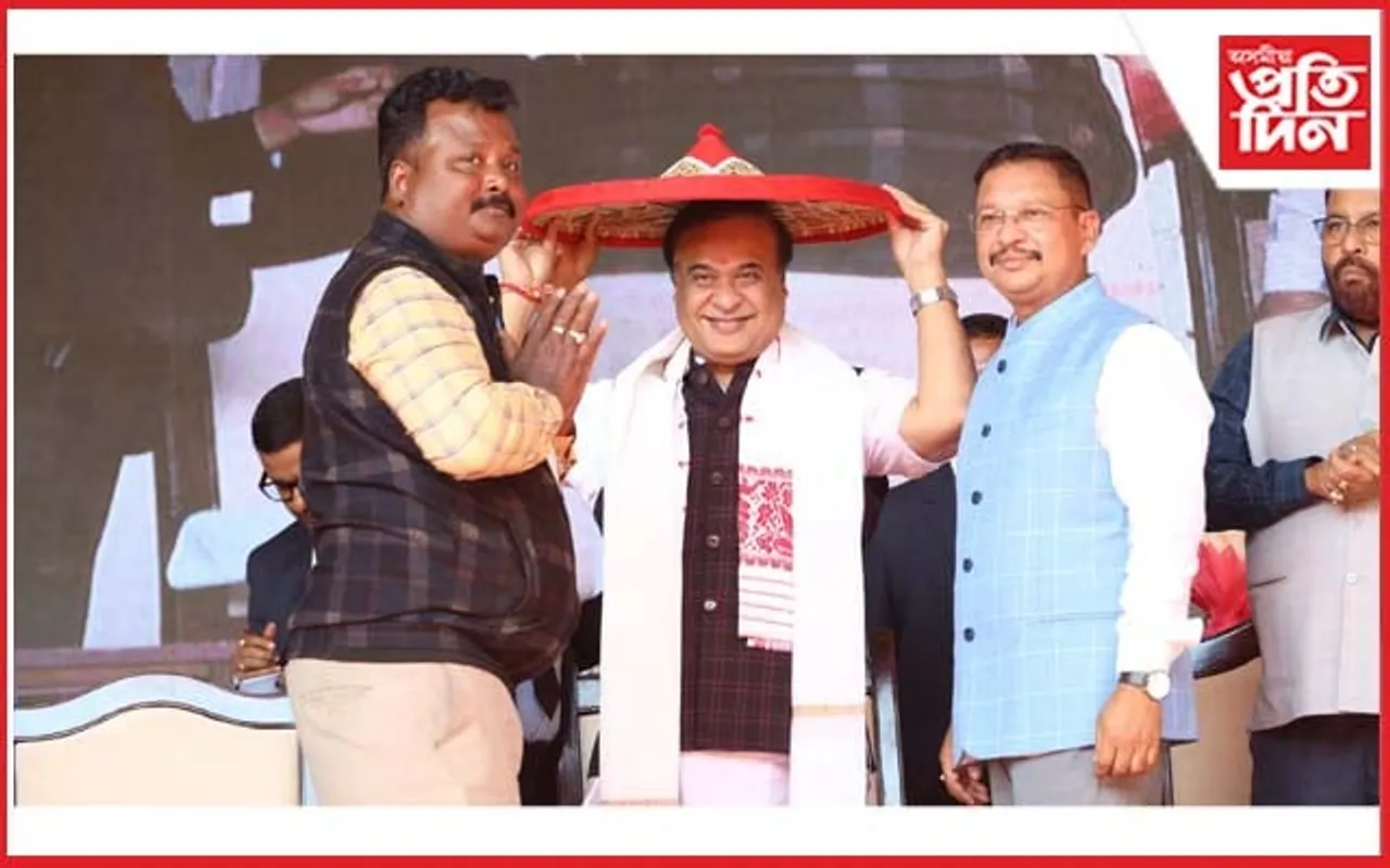জাগীৰোডত মুখ্যমন্ত্ৰী ড০ হিমন্ত বিশ্ব শৰ্মাই উদ্বোধন কৰিলে ১১৪ কোটিৰ আঁচনি