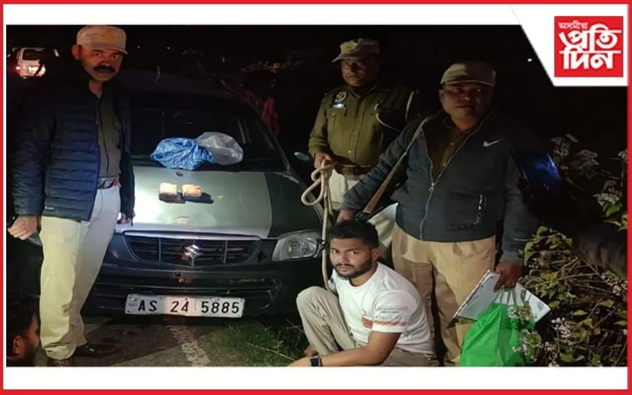 কাছাৰৰ সোণাইত হেৰইনসহ দুজনক আটক