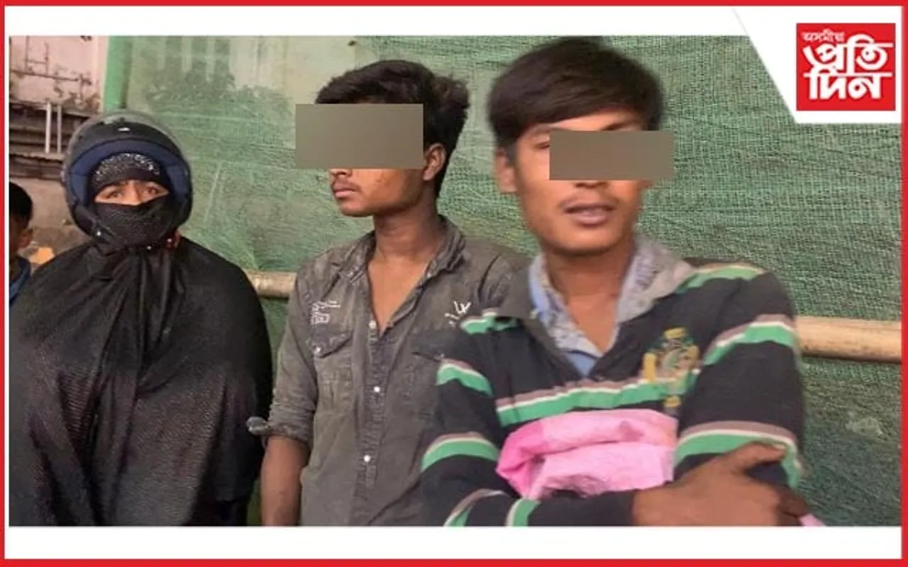 নগাঁৱত মহিলা ড্ৰাগছ ব্যৱসায়ীসহ দুই কিশোৰ আটক