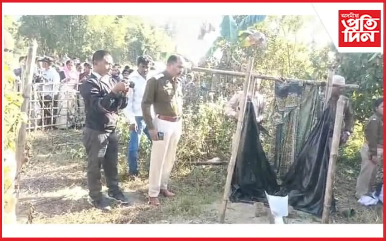 ৭ মাহ পূৰ্বে জীয়ৰীৰ সৈতে মিলি পত্নীয়ে হত্যা কৰিলে স্বামীকঃ গাত খান্দি উদ্ধাৰ কৰিলে আৰক্ষীয়ে...