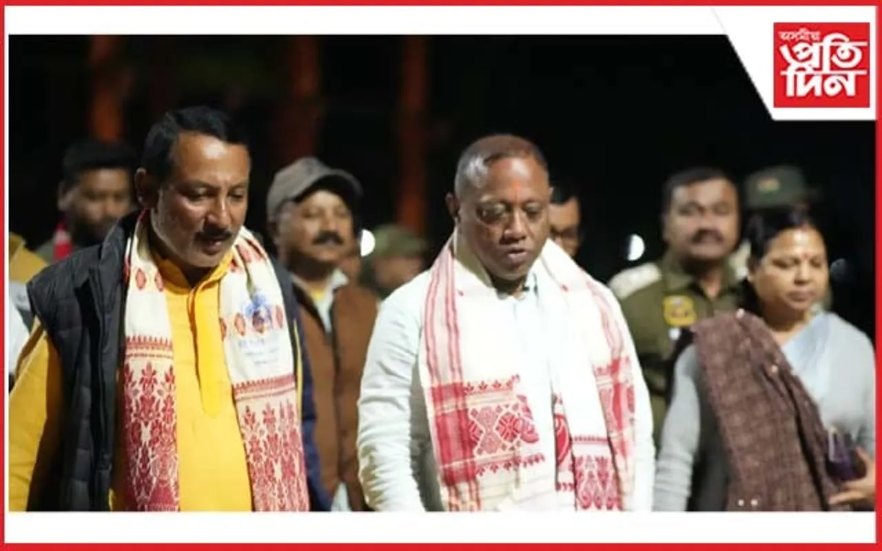 বটদ্ৰৱা থানত নিশা পৰিবহণ মন্ত্ৰী পৰিমল শুক্লবৈদ্য