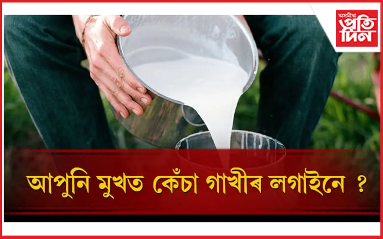 ছালৰ অধিকাংশ সমস্যাই সমাধান কৰে কেঁচা গাখীৰে 