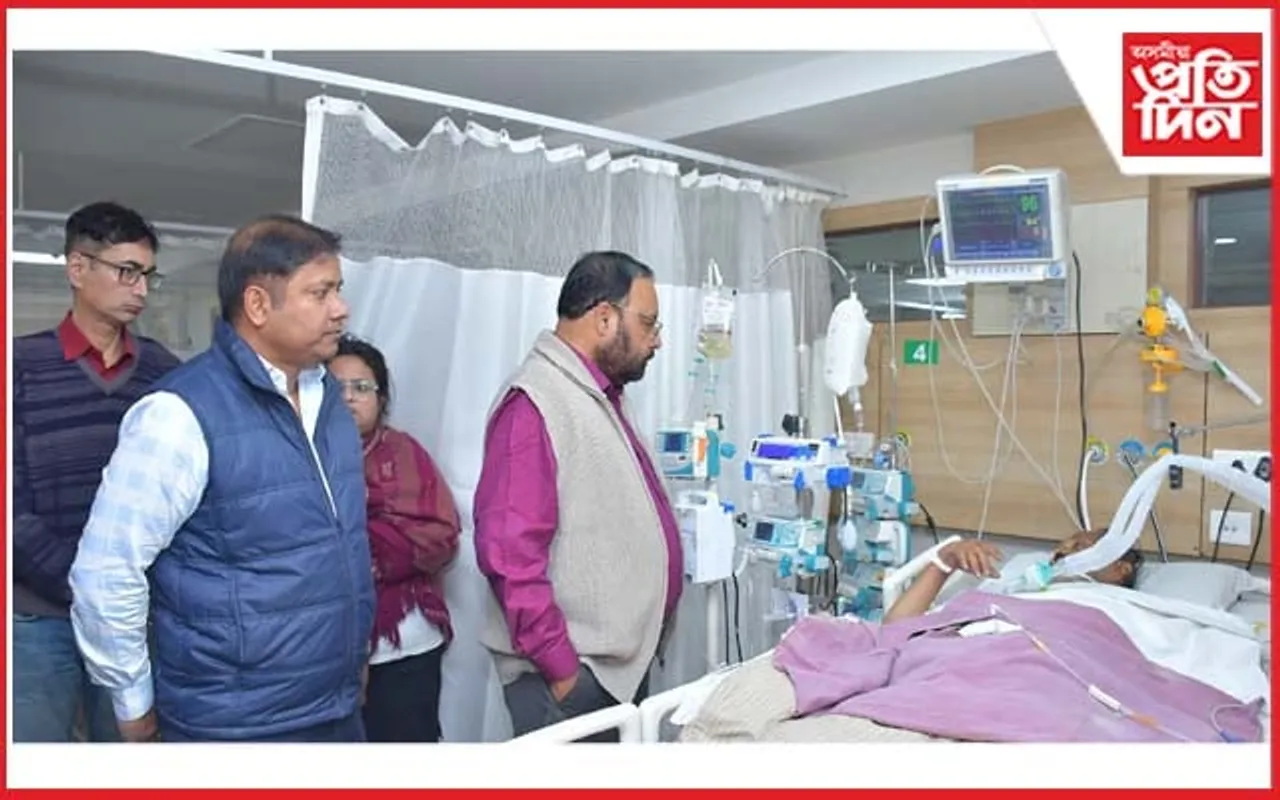 বিশিষ্ট অভিনেতা জয়ন্ত দাসৰ কাষত স্বাস্থ্য মন্ত্ৰী কেশৱ মহন্ত
