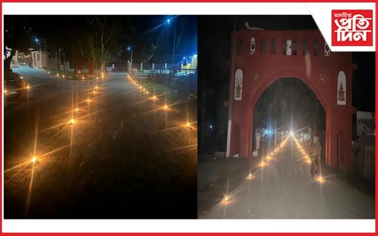 ঐতিহাসিক চৰাইদেউ মৈদামত চ্যুকাফাক স্মৰণ কৰি ১০০১ বন্তি গছি প্ৰজ্বলন