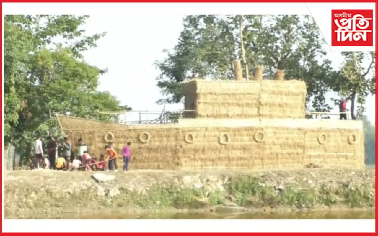 দৰঙৰ শালৈপাৰাত টাইটানিকৰ আৰ্হিৰ  ভেলাঘৰ...