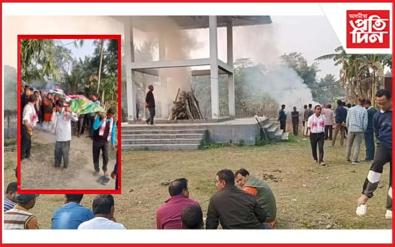 মঙলদৈত একেলগে জ্বলিল মাতৃ-পুত্ৰৰ চিতা  