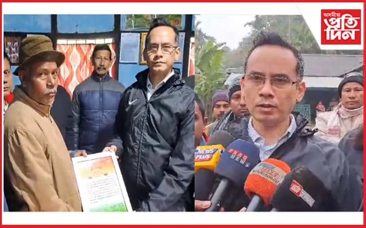 দেৰগাঁৱৰ পথ দুৰ্ঘটনাত নিহত আৰু আহত পৰিয়ালত সাংসদ গৌৰৱ গগৈ

