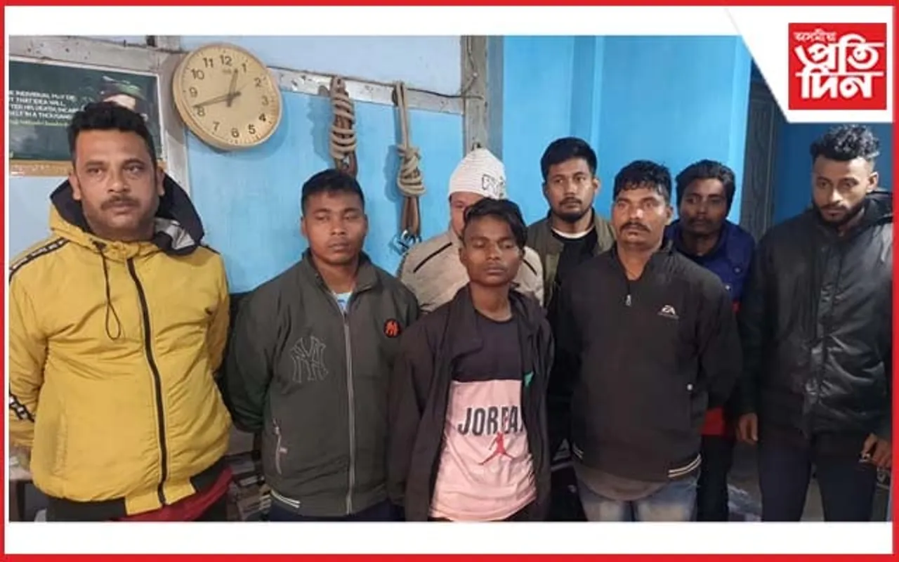  নগাঁও আৰক্ষীৰ জালত তেল চুৰি চক্ৰ