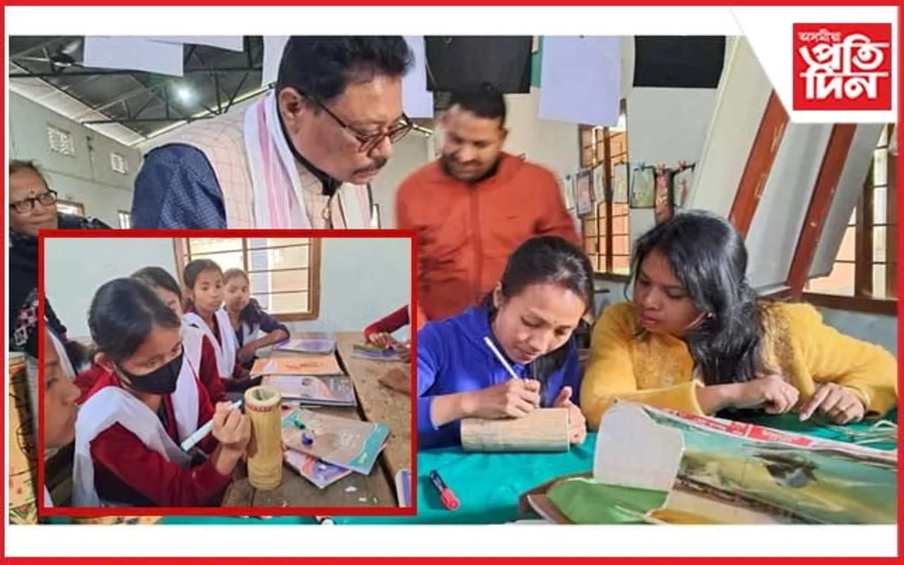 ফুলবাৰী হাইস্কুলত 'আৰ্ট এণ্ড ক্ৰাফট্‌'ৰ কৰ্মশালা