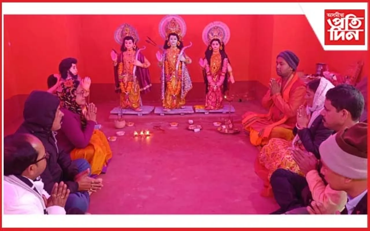 কোকৰাঝাৰৰ ৰাম মন্দিৰত ভক্তিমূলক পৰিৱেশ 
