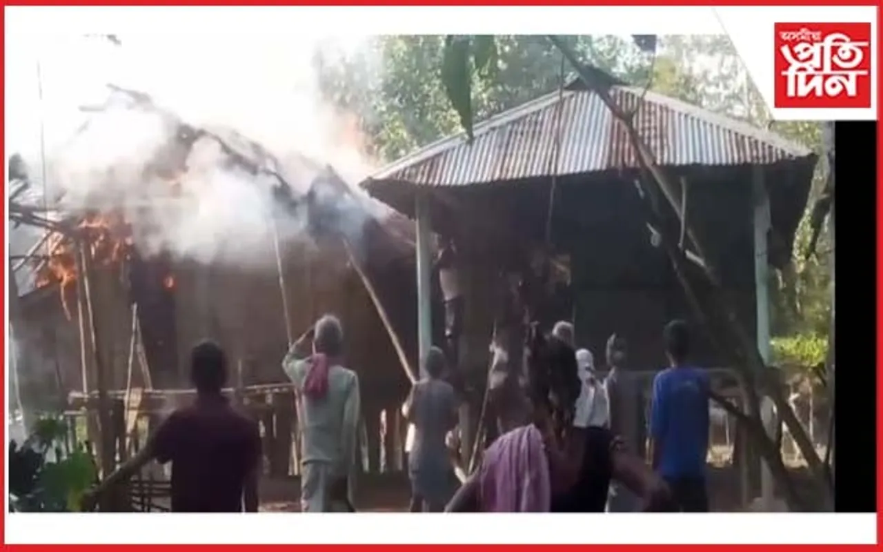 মাজুলীত ভয়ংকৰ অগ্নিকাণ্ড
