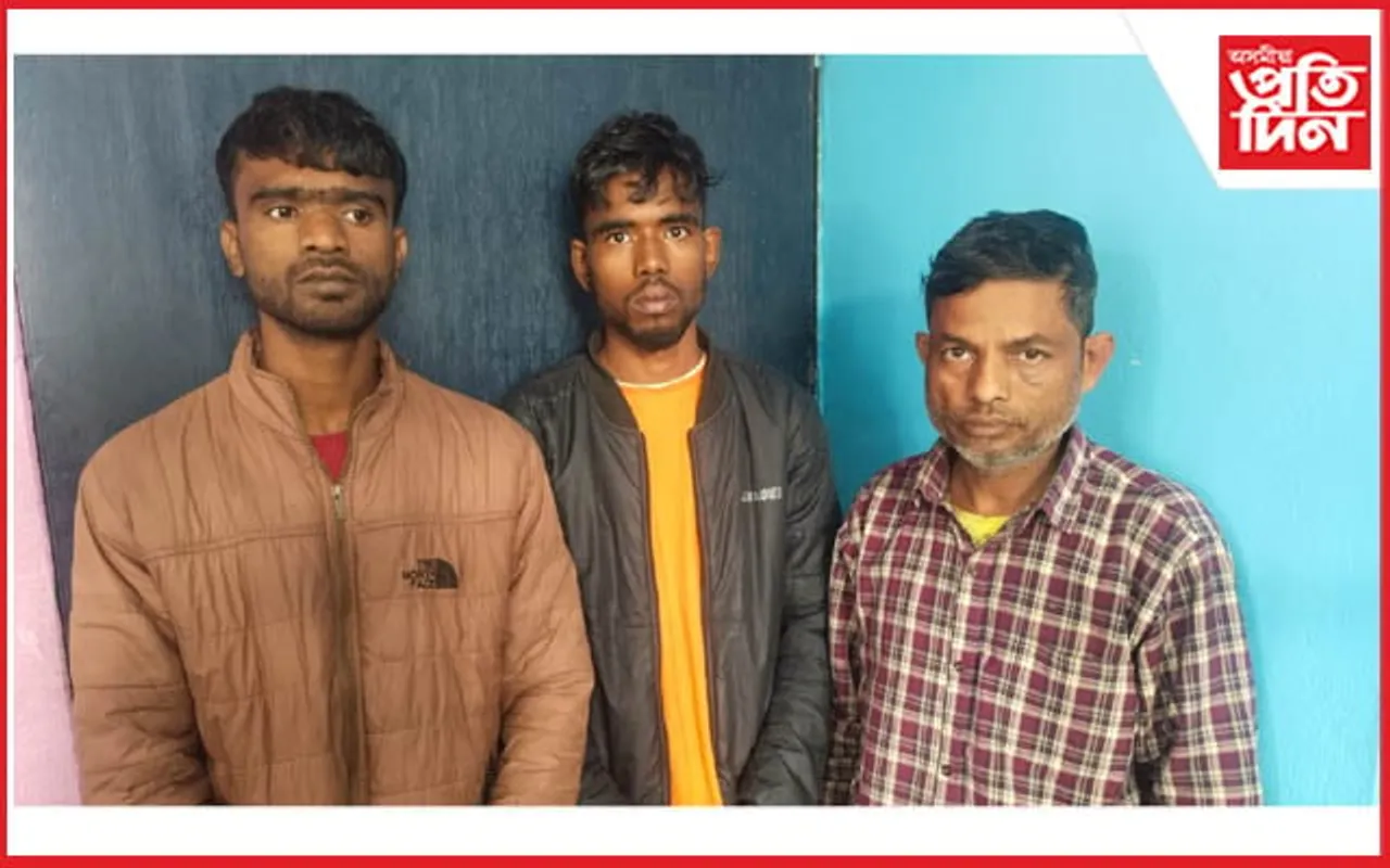 ছিপাঝাৰৰ আৰক্ষীৰ অভিযানত গ্ৰেপ্তাৰ  তিনিজনীয়া গভাইত চোৰৰ দল...