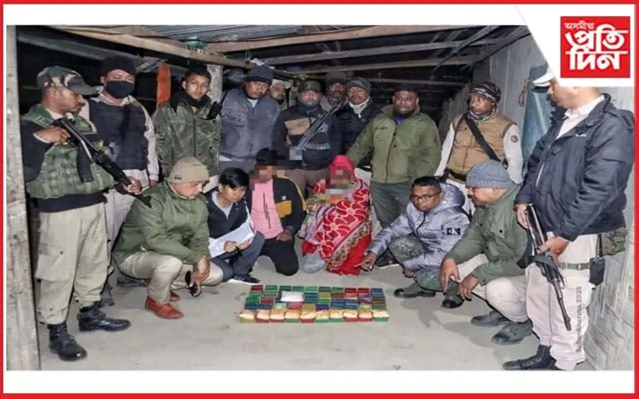 কাছাৰত হেৰ'ইন আৰু মেথাম ফেটামাইন জব্দ