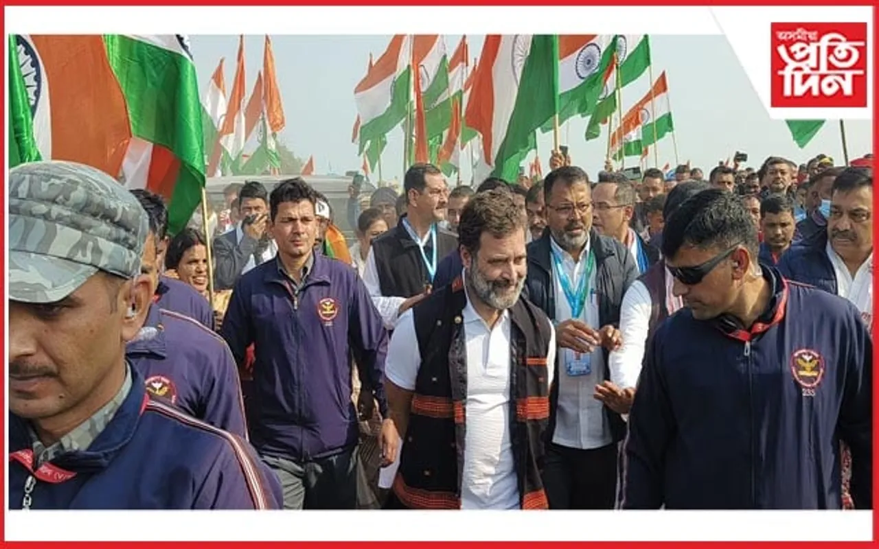 ভাৰত জোড়ো ন্য়ায় যাত্ৰাঃ কাইলৈ গোগামুখৰ পৰা লখিমপুৰ হৈ যাত্ৰা কৰিব অৰুণাচললৈ 