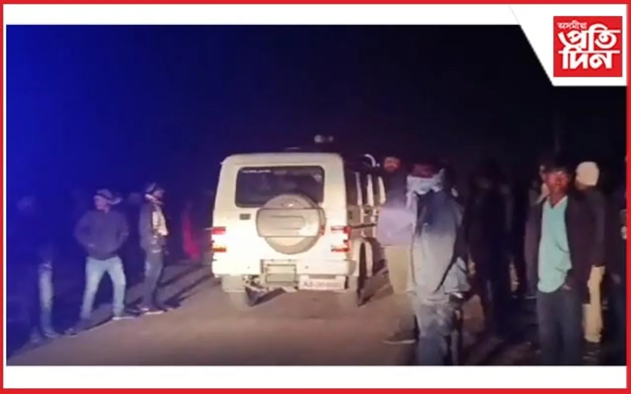 নিশা পহৰা দি থকা অৱস্থাত অচিনাক্ত বাহনৰ খুন্দা, মৃত্যু এজনৰ