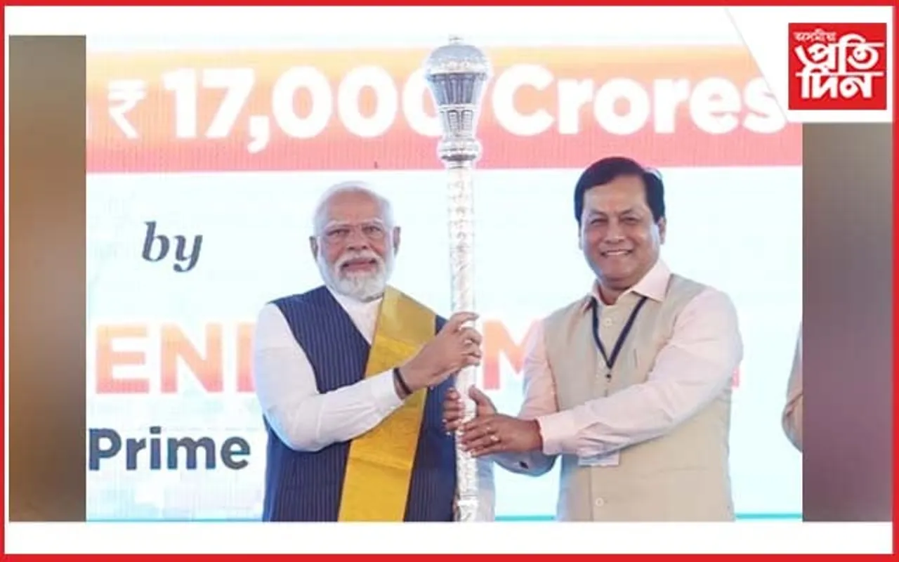 তামিল স্বাভিমানৰ প্ৰতীক 'চেঙ্গোল'ৰে প্ৰধানমন্ত্ৰী মোডীক সন্মানিত সৰ্বানন্দ সোণোৱালৰ