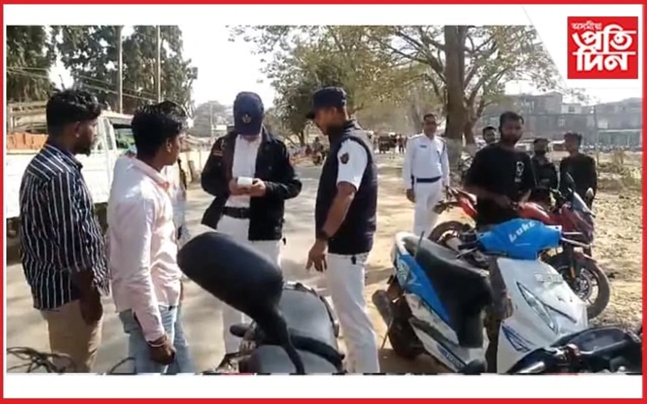 টেম্পো চালকৰ পৰা উৎকোচ লোৱাৰ অভিযোগ যান-বাহন আৰক্ষীৰ বিৰুদ্ধে