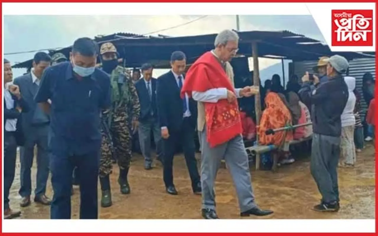 কাংপকপি জিলাৰ পৰিদৰ্শন মণিপুৰৰ মুখ্য ন্যায়াধীশৰ