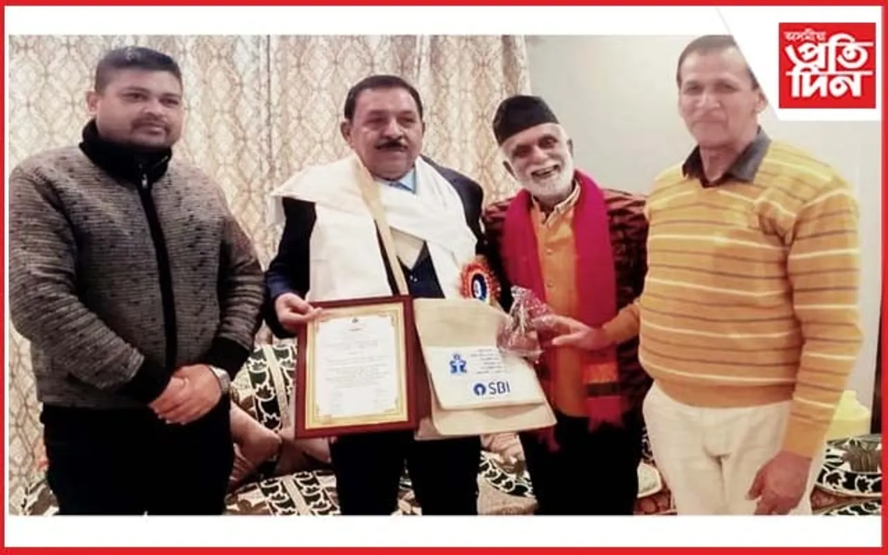 বৰঙাবাৰীৰ প্ৰতিষ্ঠিত ব্যৱসায়ী শংকৰলাল আগৰৱালাক অসম সাহিত্য সভাৰ সম্ভাষণ