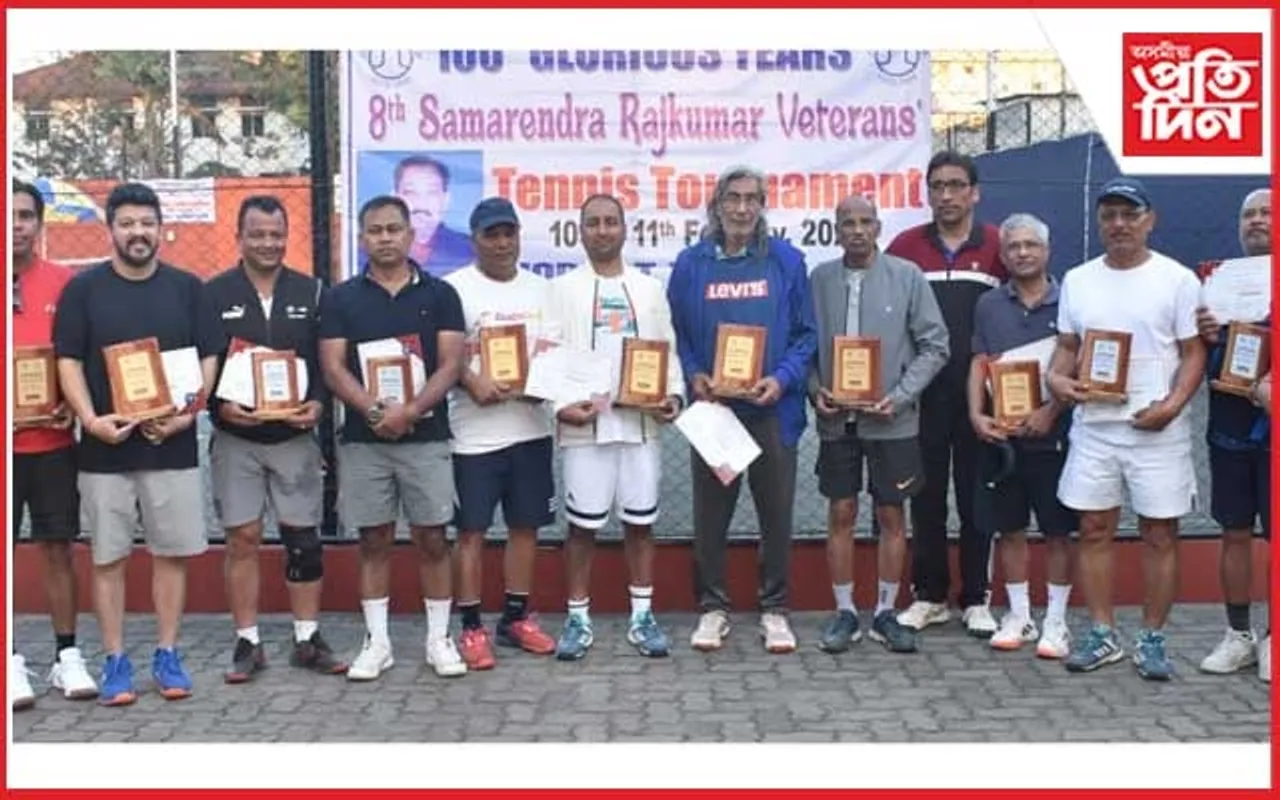 সমৰেন্দ্ৰ ৰাজকুমাৰ প্ৰবীণ টেনিছ প্ৰতিযোগিতা সম্পন্ন