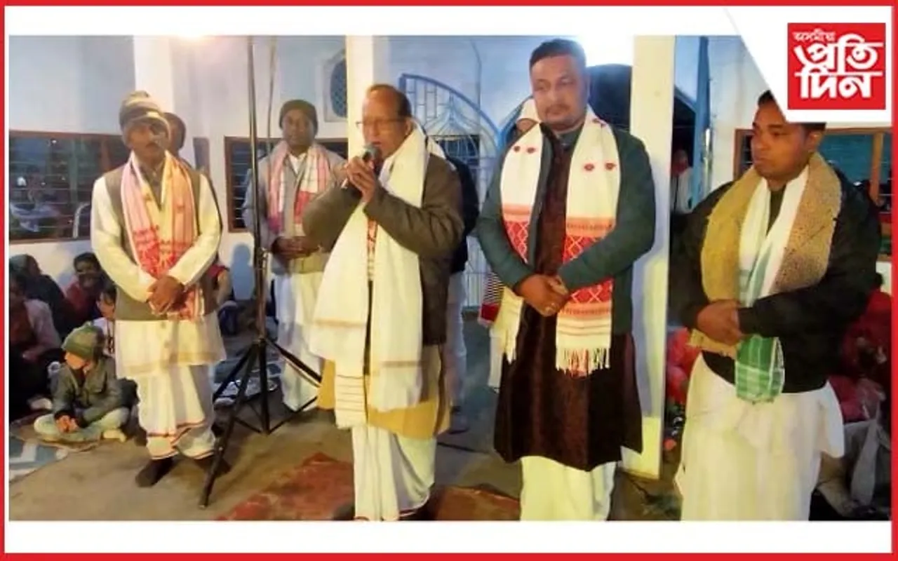 দেৰগাঁৱৰ ১নং জৰাগুৰি সাগৰপাম নামঘৰত মহাভাগৱত পাঠ  সামৰণি 