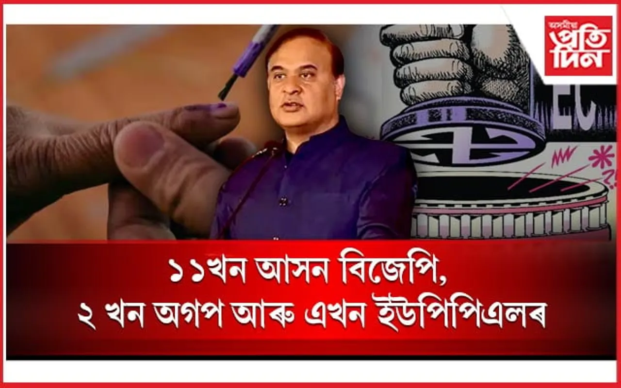 অগপ-ইউপিপিএললৈ বিজেপিয়ে এৰি দিলে ৩ খন আসন...