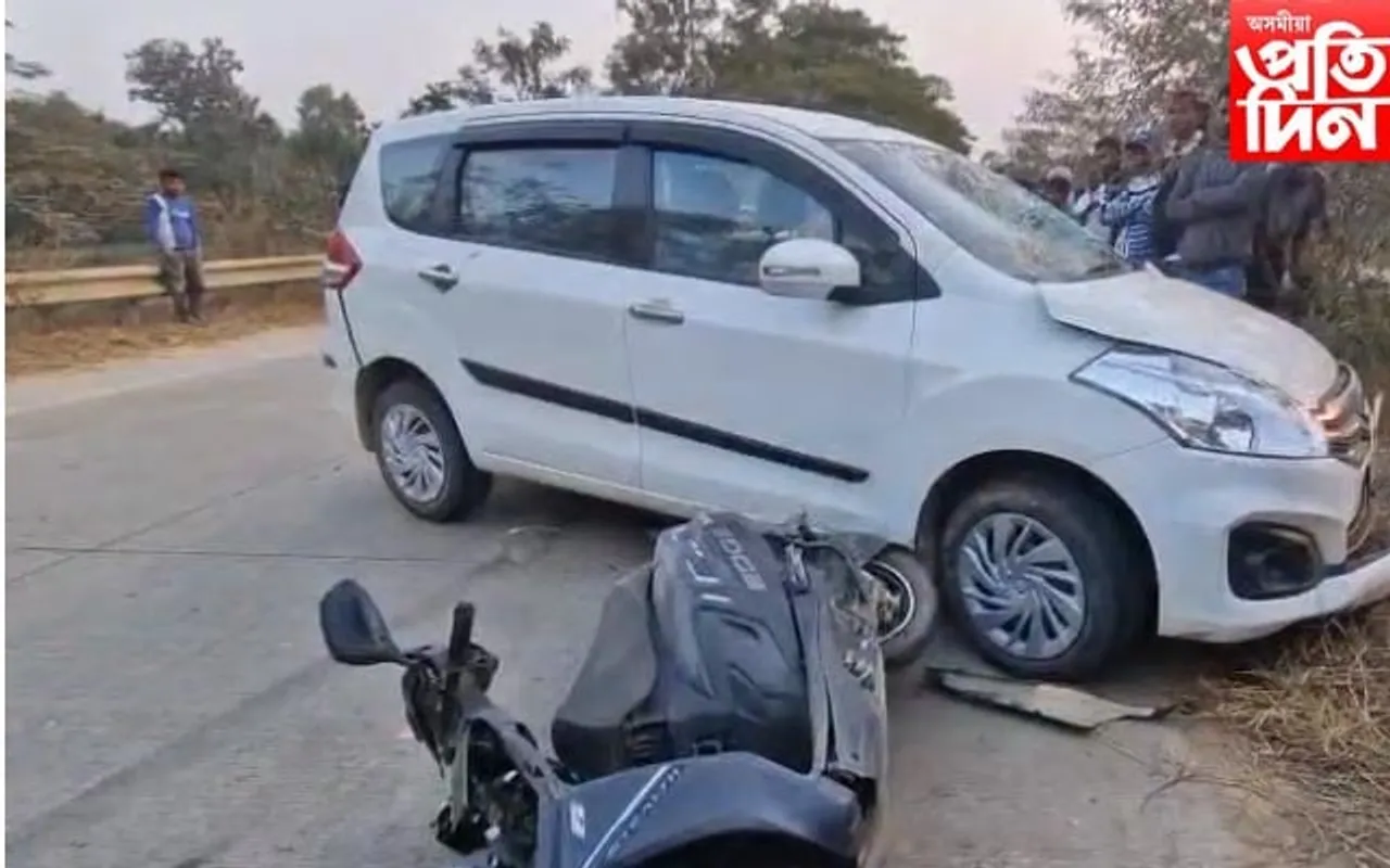 কঠীয়াতলীত পথ দুৰ্ঘটনা, আহত দুজন