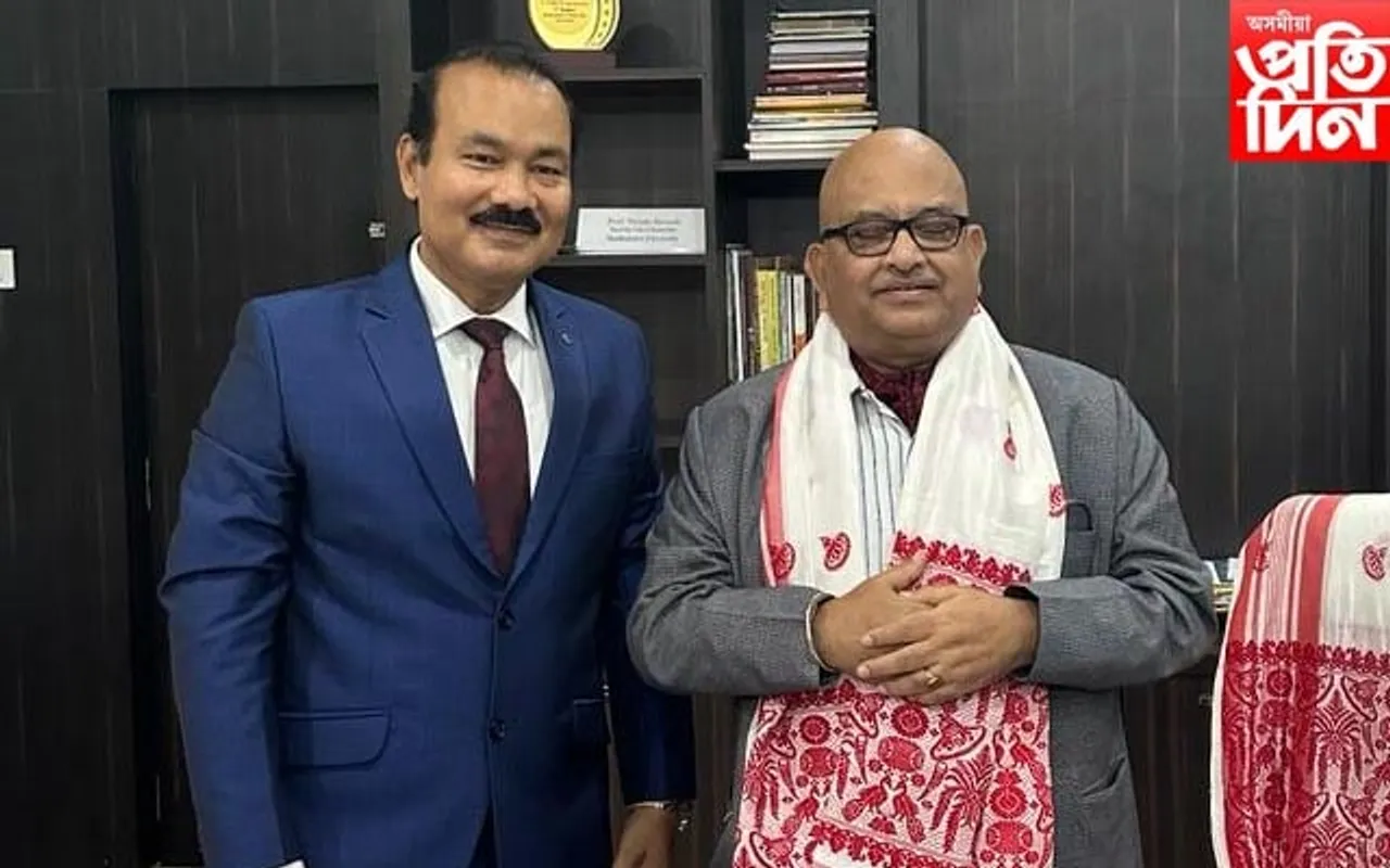 মাধৱদেৱ বিশ্ববিদ্যালয়ৰ নৱনিযুক্ত উপাচাৰ্যৰ যোগদান