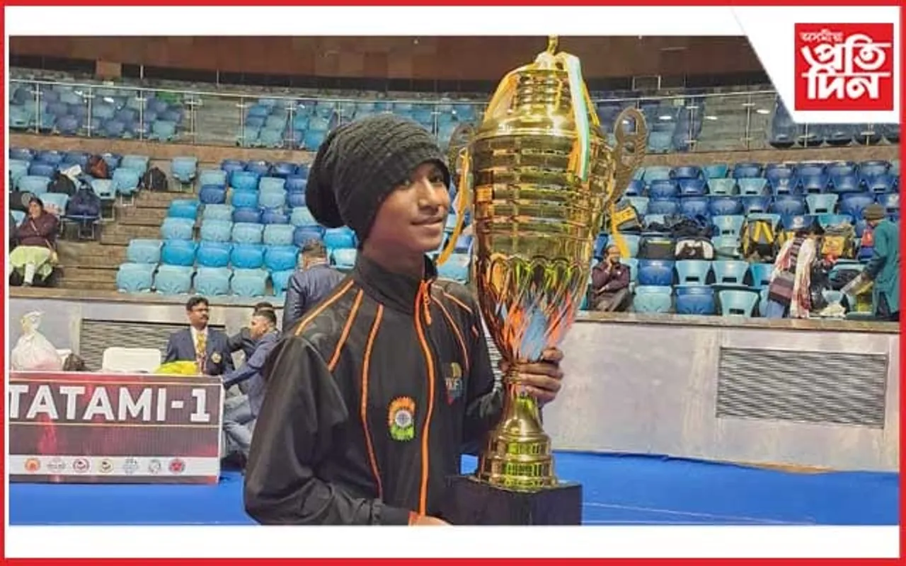 ৰাষ্ট্ৰীয় পৰ্যায়ৰ কাৰাটে প্ৰতিযোগিতাত অমৃত হেতাৰীৰ প্ৰথম স্থান 