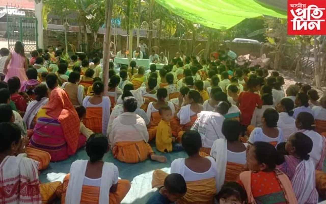 হাওৰাঘাটৰ আমনি গাঁৱত মাঘী পূৰ্ণিমা পাৰ্বনৰ সফল সামৰণি..