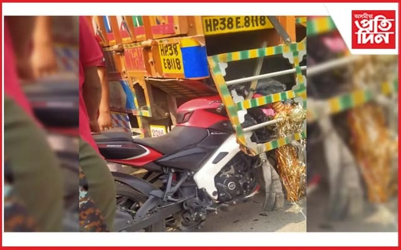 কলিয়াবৰ চুলুঙত ট্ৰাকত বাইকৰ খুন্দাঃ থিতাতে নিহত এজন...