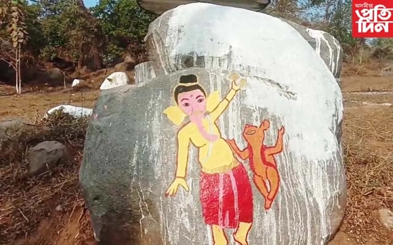 লাংহিনৰ বগাদলত শ্ৰী শ্ৰী গণেশ পূজা আৰু উৎসৱৰ আয়োজন..