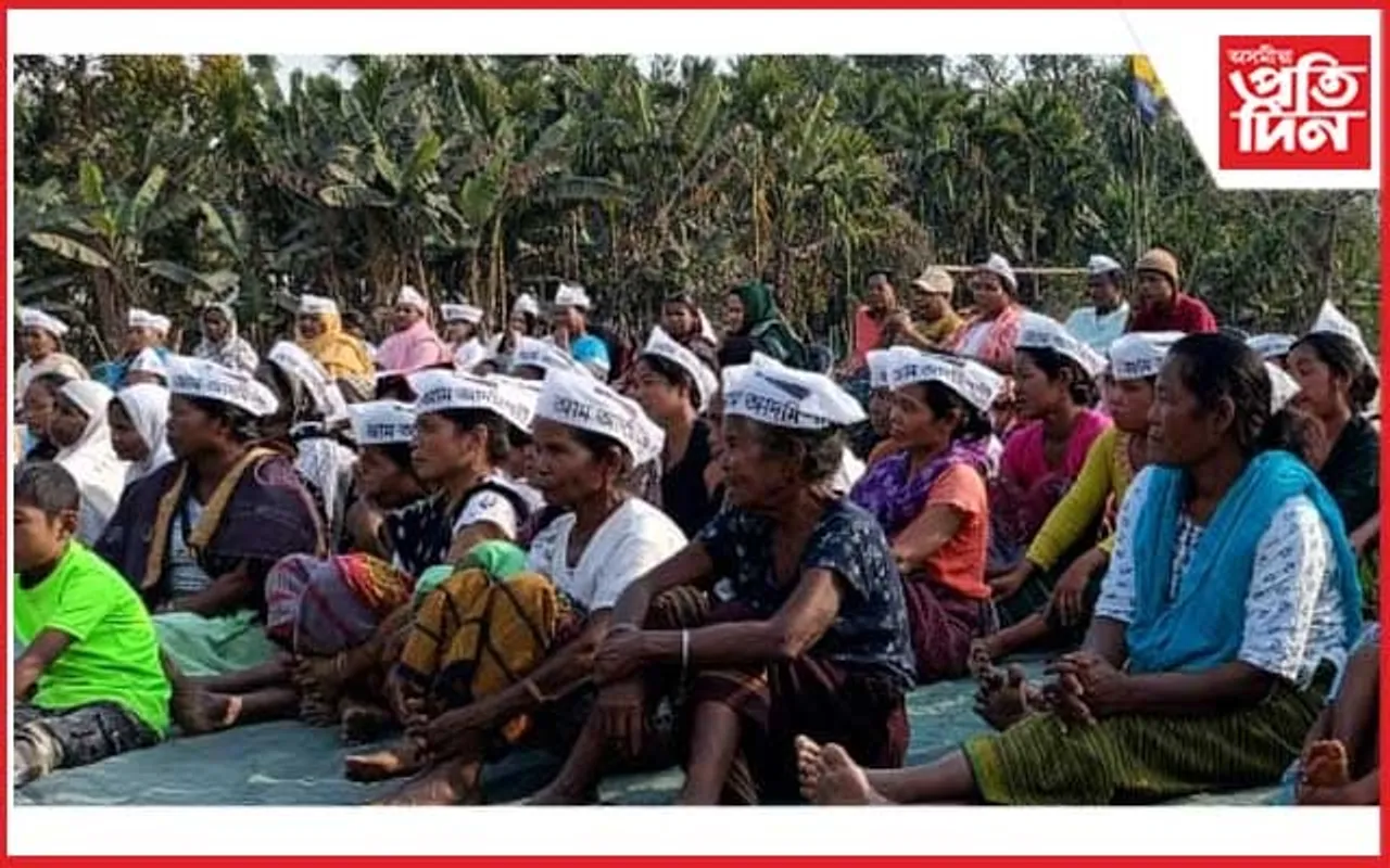 লক্ষ্য বিজেপিক গাদীচ্যুত কৰা ! দুধনৈত নিৰ্বাচনী কুচকাৱাজত ব্যস্ত আপ 