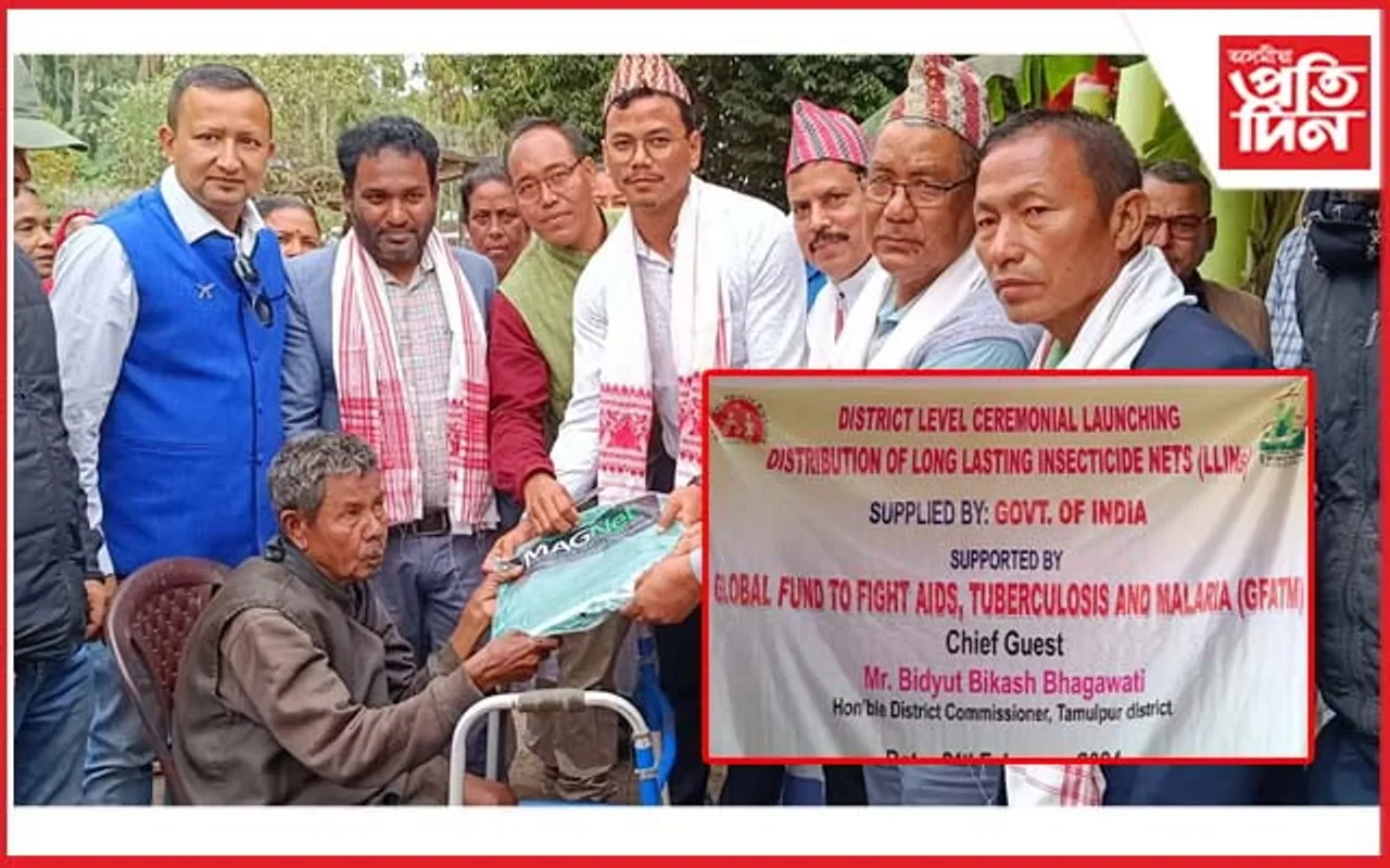 ভাৰত-ভূটান সীমান্তৰ গুৱাবাৰীত ঔষধীযুক্ত আঠুৱা বিতৰণ