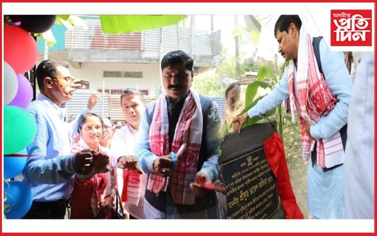 ৰঙিয়াৰ পকী দলং নিৰ্মাণ কাৰ্যৰ শুভাৰম্ভণি ভৱেশ কলিতাৰ