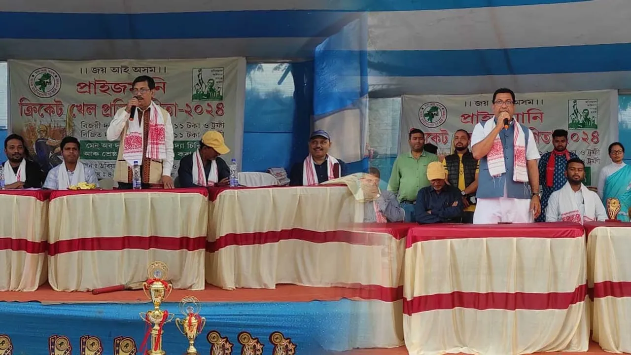 ক্ৰীড়াই আমাক এক সু-শৃংখলিত জীৱন দিয়েঃ উৰিয়া গাঁৱৰ প্ৰাইজমানি ক্ৰিকেট প্ৰতিযোগীতাৰ উদ্বোধনী অনুষ্ঠান...