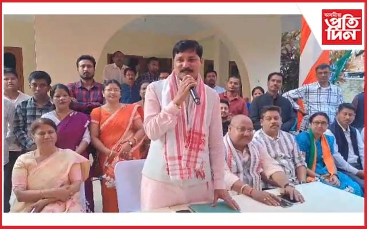 অজন্তা নেওগৰ বাসগৃহত বিজেপিৰ নিৰ্বাচন কেন্দ্ৰিক সভা