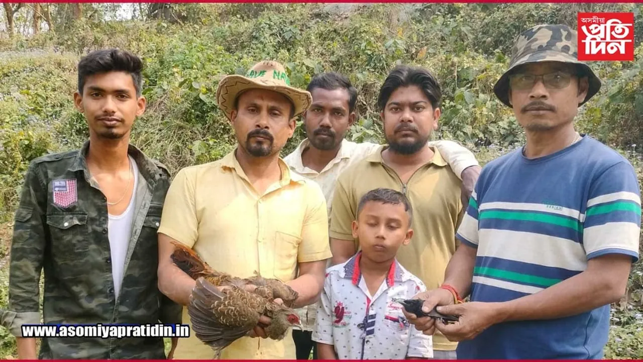 'প্ৰকৃতিপ্ৰেমী মঞ্চ অসম'ৰ দুষ্প্ৰাপ্য প্ৰজাতিৰ পক্ষী উদ্ধাৰ
