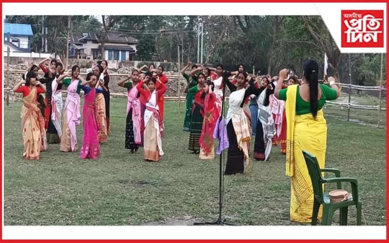 নগাঁৱত বিহুনাচ-বিহুবাদ্য বাদনৰ আখৰা