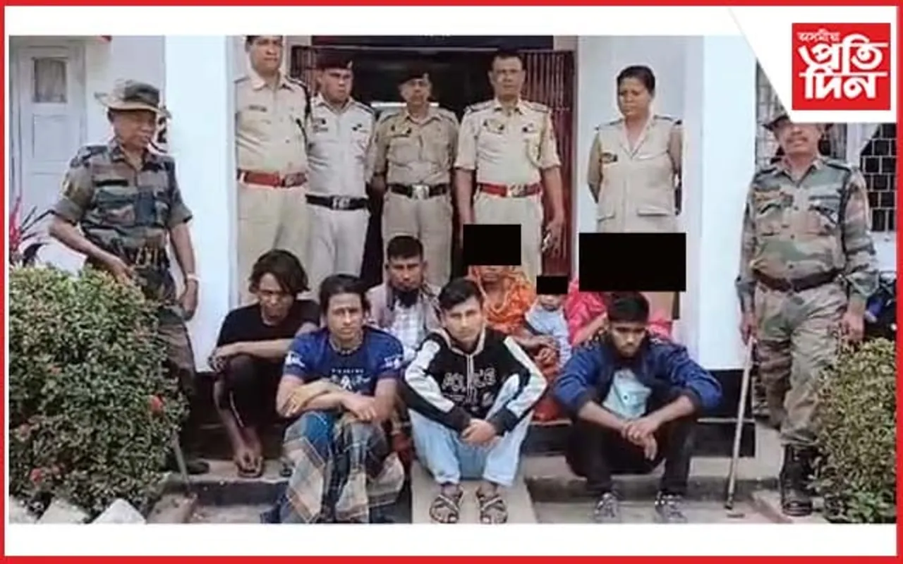অবৈধভাৱে ভাৰতত প্ৰৱেশ : আগৰতলা ষ্টেচনত ৭জন বাংলাদেশী গ্ৰেপ্তাৰ