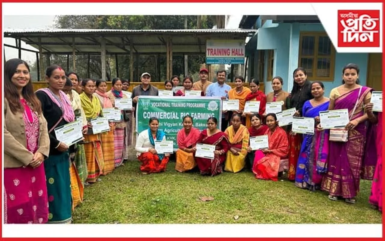 বাক্সাত বাণিজ্যিক ভিত্তিত গাহৰি পালনৰ প্রশিক্ষণ