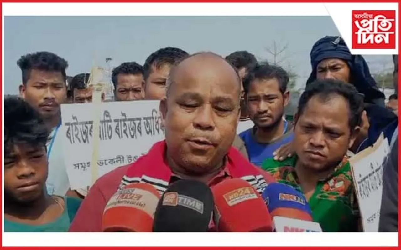 গো-চৰণীয়া পথাৰ বেদখলকাৰীৰ বিৰুদ্ধে ওলাই আহিল চিলাপথাৰৰ শ শ ৰাইজ