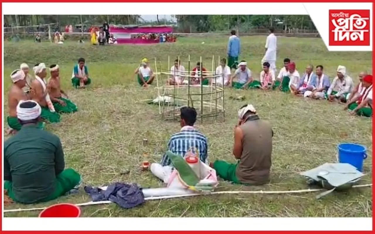 বিহপুৰীয়াত তৰা চিৰা বিহু উদযাপন
