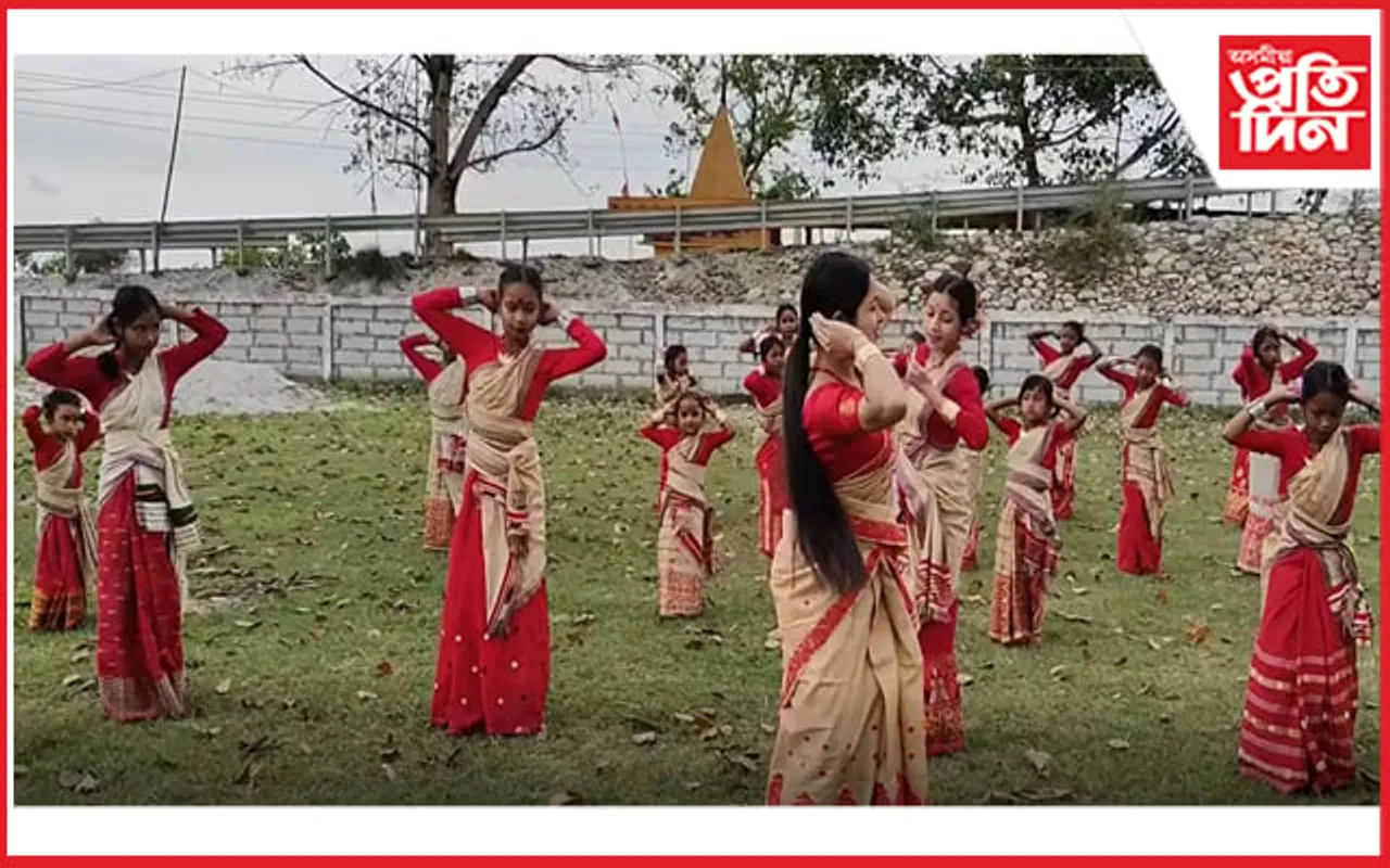 নিৰ্বাচনী বতাহৰ মাজত জোনাইত বিহু কৰ্মশালা...
