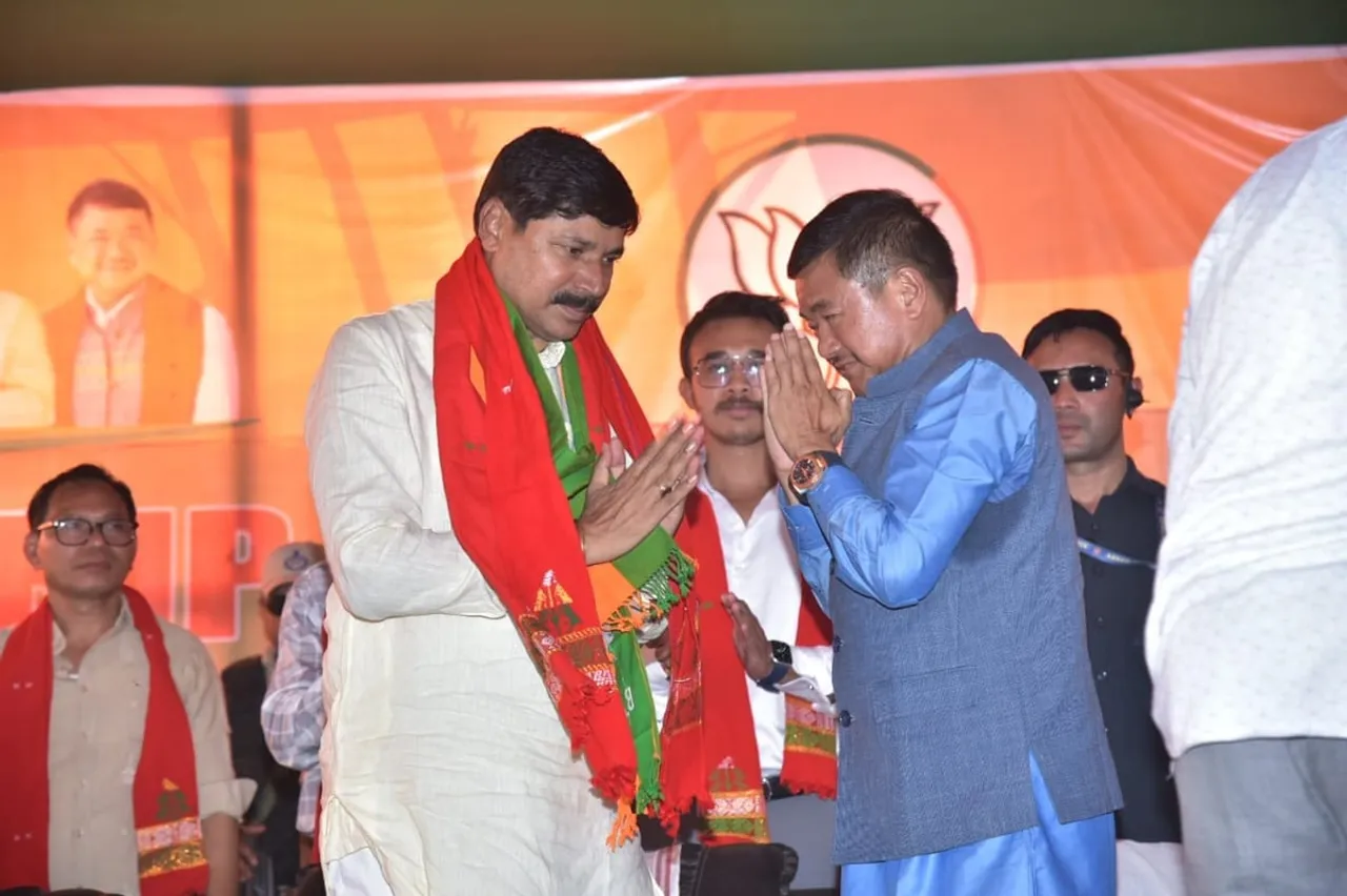 অমৰ সিং টিছুৰ হৈ নিৰ্বাচনী প্ৰচাৰ চলালে ৰাজ্যিক সভাপতি ভৱেশ কলিতাই
