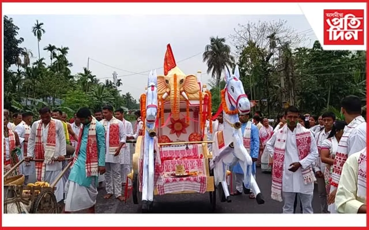 তামুলপুৰত সাতবিহু উপলক্ষে ভাগৱত পাঠ 