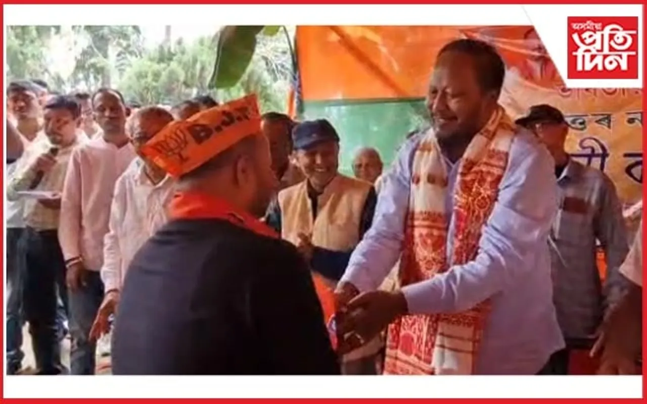 নদুৱাৰ সমষ্টিত নিৰ্বাচনী কাৰ্য্যালয় উদ্বোধন বিধায়ক পদ্ম হাজৰিকাৰ