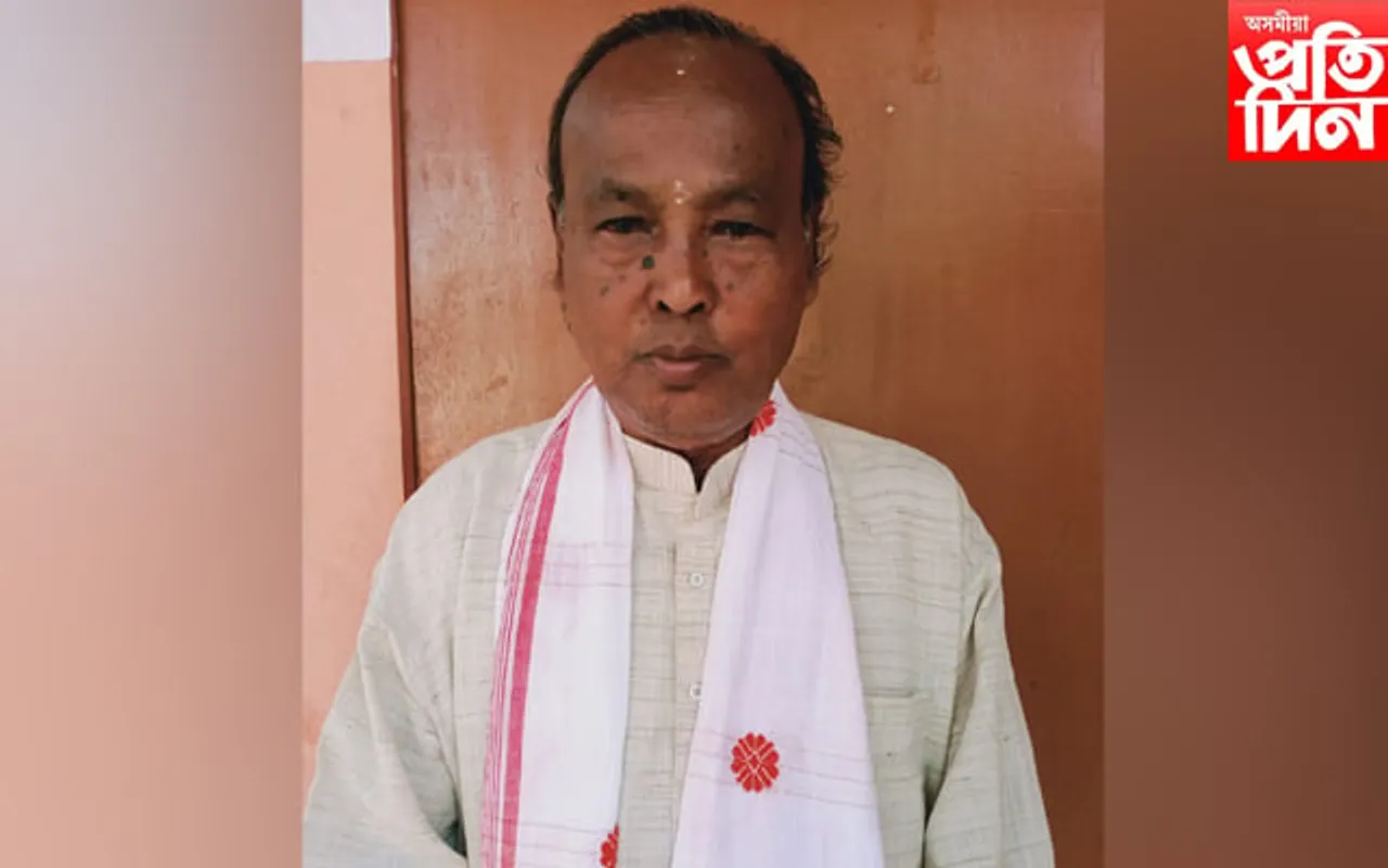 জীতেন্দ্ৰনাথ প্ৰধানী লৈ সুন্দৰীদিয়া সত্ৰৰ "মাধৱদেৱ বঁটা"