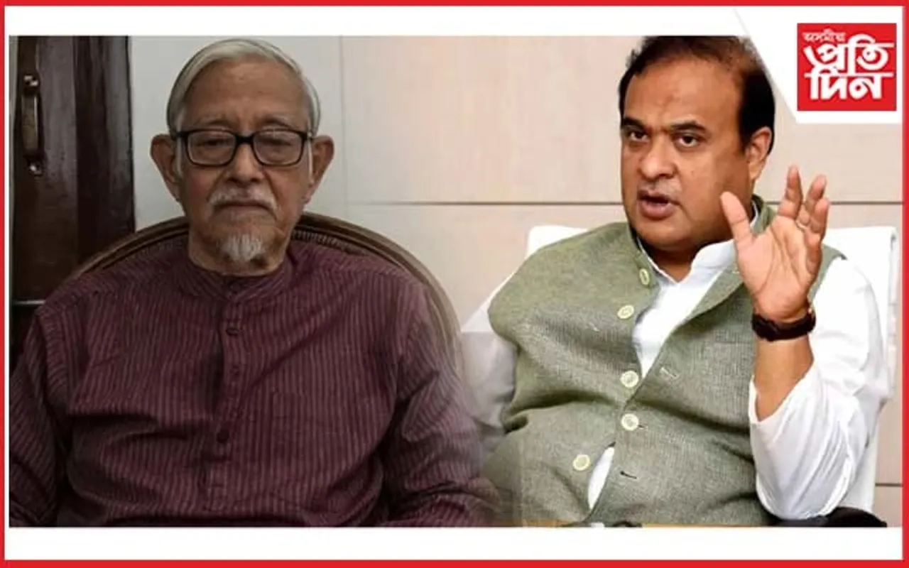 ড০ হীৰেন গোহাঁইক 'আৰবান নক্সাল' আখ্যাঃ মুখ্যমন্ত্ৰীক গৰিহণা লেখক, অধ্যাপক, কবি, সাহিত্যিক, শিল্পীৰ...