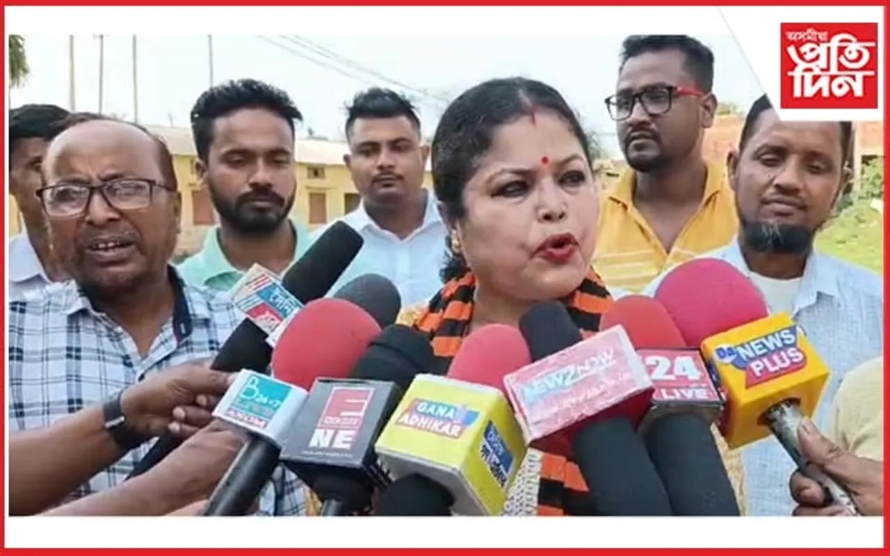 ৰহা-কচুৱাৰ বিভিন্ন প্ৰান্তত প্ৰাৰ্থী শিখা শৰ্মাৰ প্ৰচাৰ অভিযান